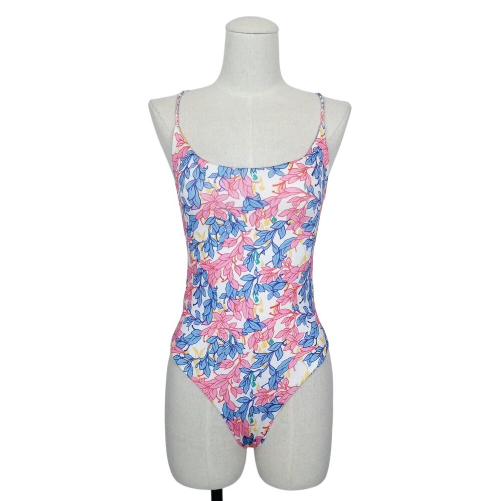 Ayra Swim Panama Strappy Cheeky Swimsuit Floral Sz Small